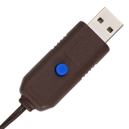 vidaXL Wreath with 150 LEDs Warm white 120 cm Rattan