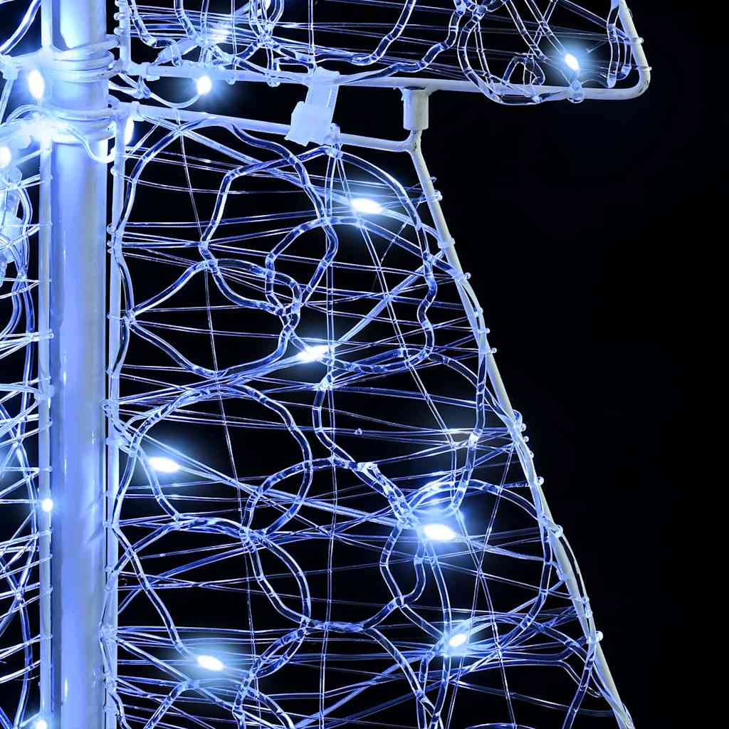vidaXL Christmas Tree with 100 LEDs Cold White 120 cm Acrylic