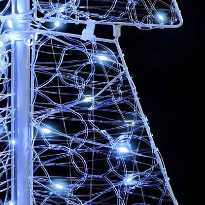 vidaXL Christmas Tree with 100 LEDs Cold White 120 cm Acrylic
