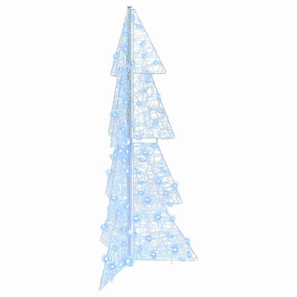 vidaXL Christmas Tree with 100 LEDs Cold White 120 cm Acrylic