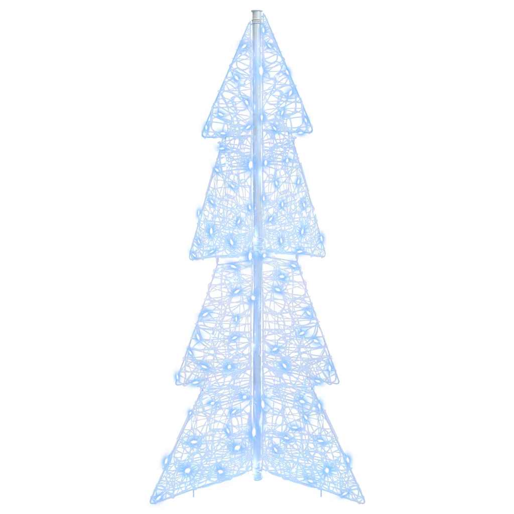 vidaXL Christmas Tree with 100 LEDs Cold White 120 cm Acrylic