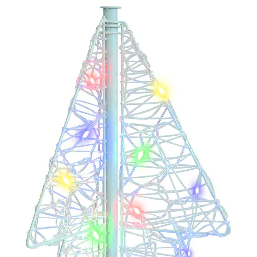 vidaXL Christmas Tree with 100 LEDs Multicolour 120 cm Acrylic