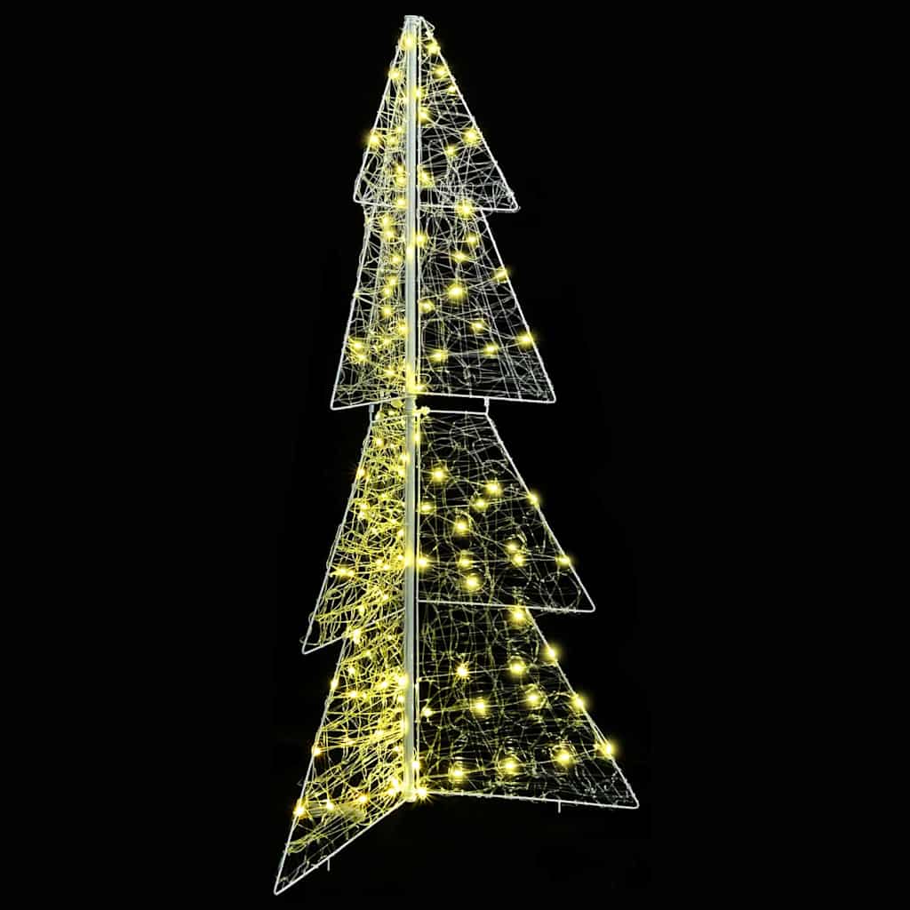 vidaXL Christmas Tree with 160 LEDs Warm White 150 cm Acrylic