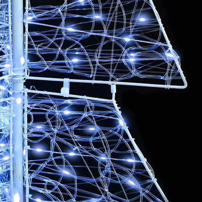 vidaXL Christmas Tree with 160 LEDs Cold White 150 cm Acrylic