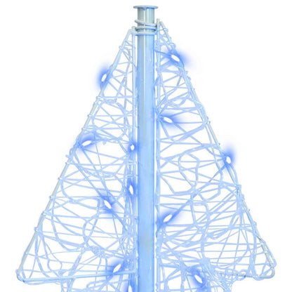 vidaXL Christmas Tree with 160 LEDs Blue 150 cm Acrylic