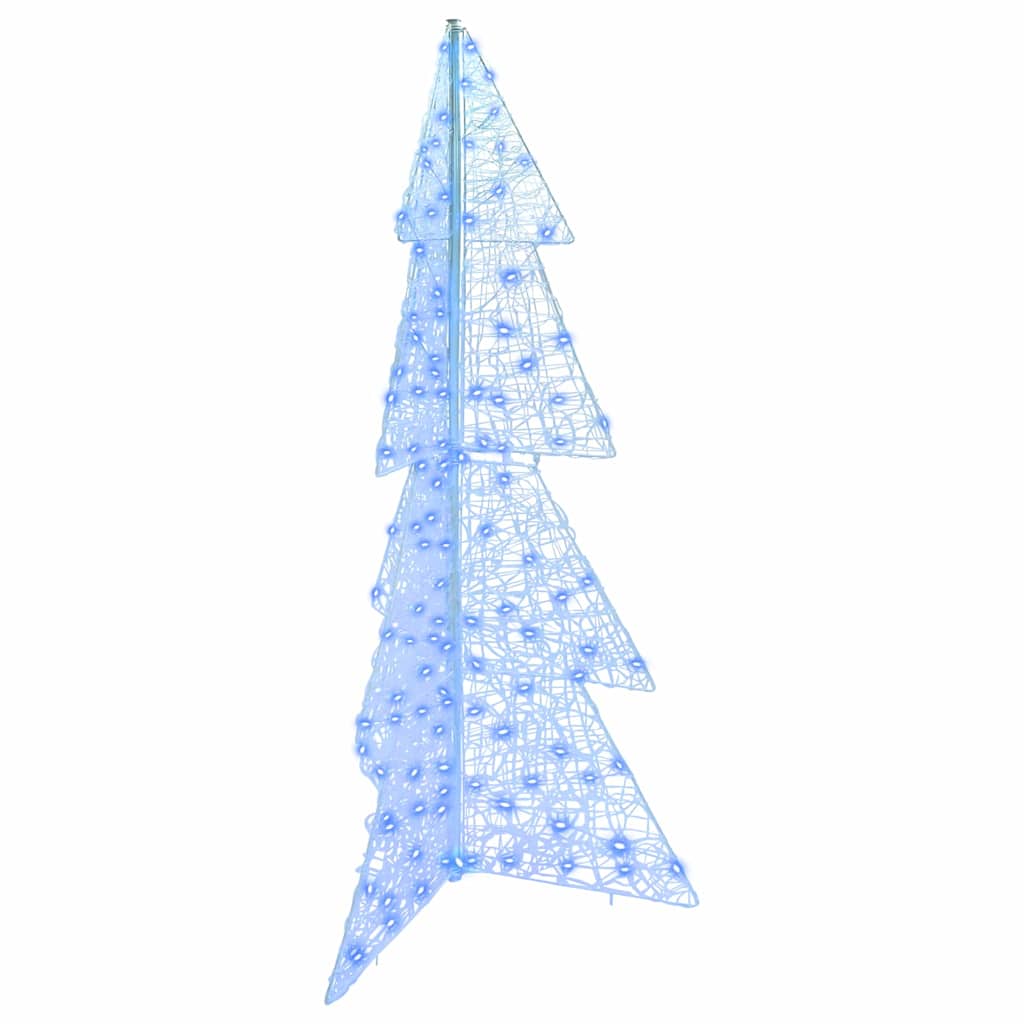vidaXL Christmas Tree with 160 LEDs Blue 150 cm Acrylic