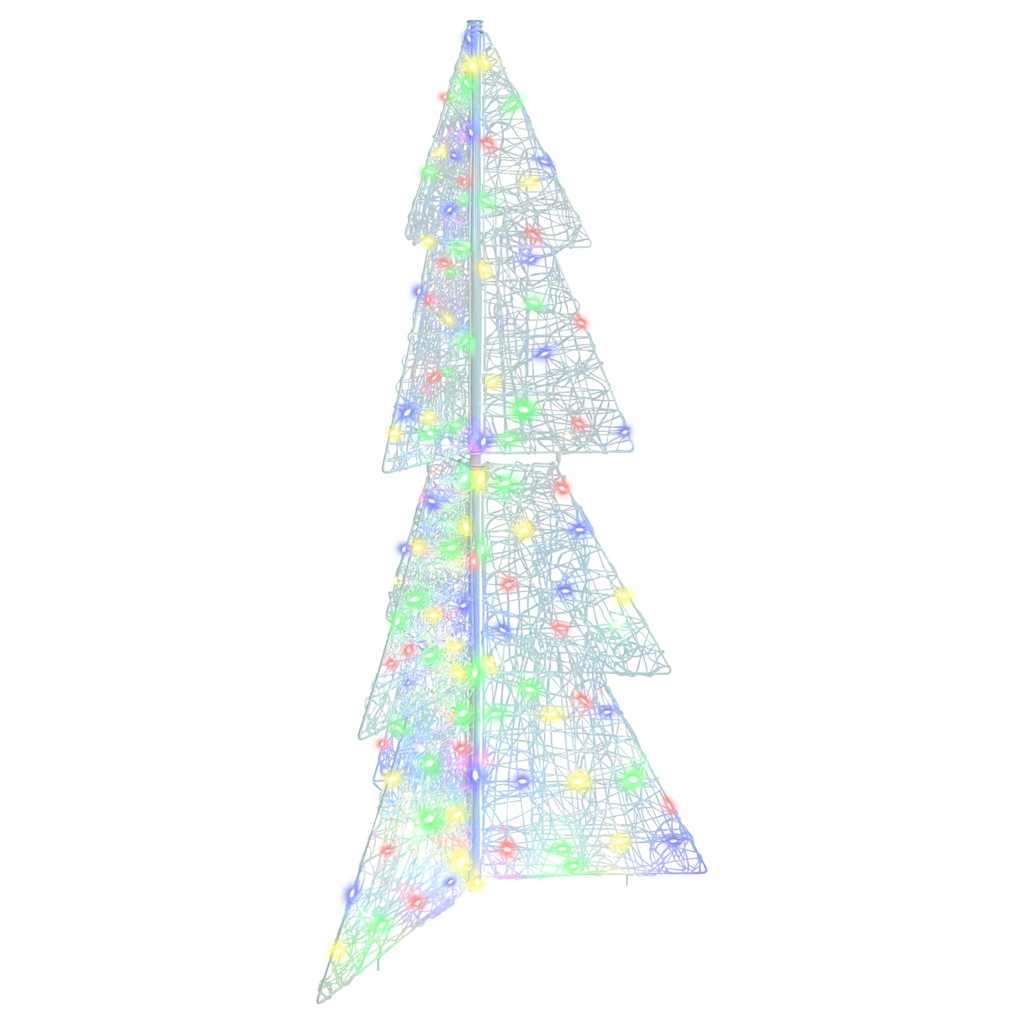 vidaXL Christmas Tree with 160 LEDs Multicolour 150 cm Acrylic