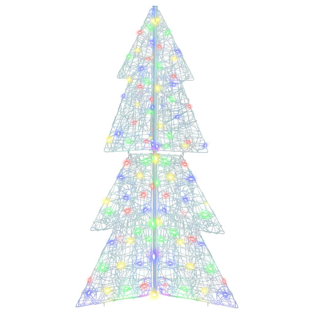 vidaXL Christmas Tree with 160 LEDs Multicolour 150 cm Acrylic