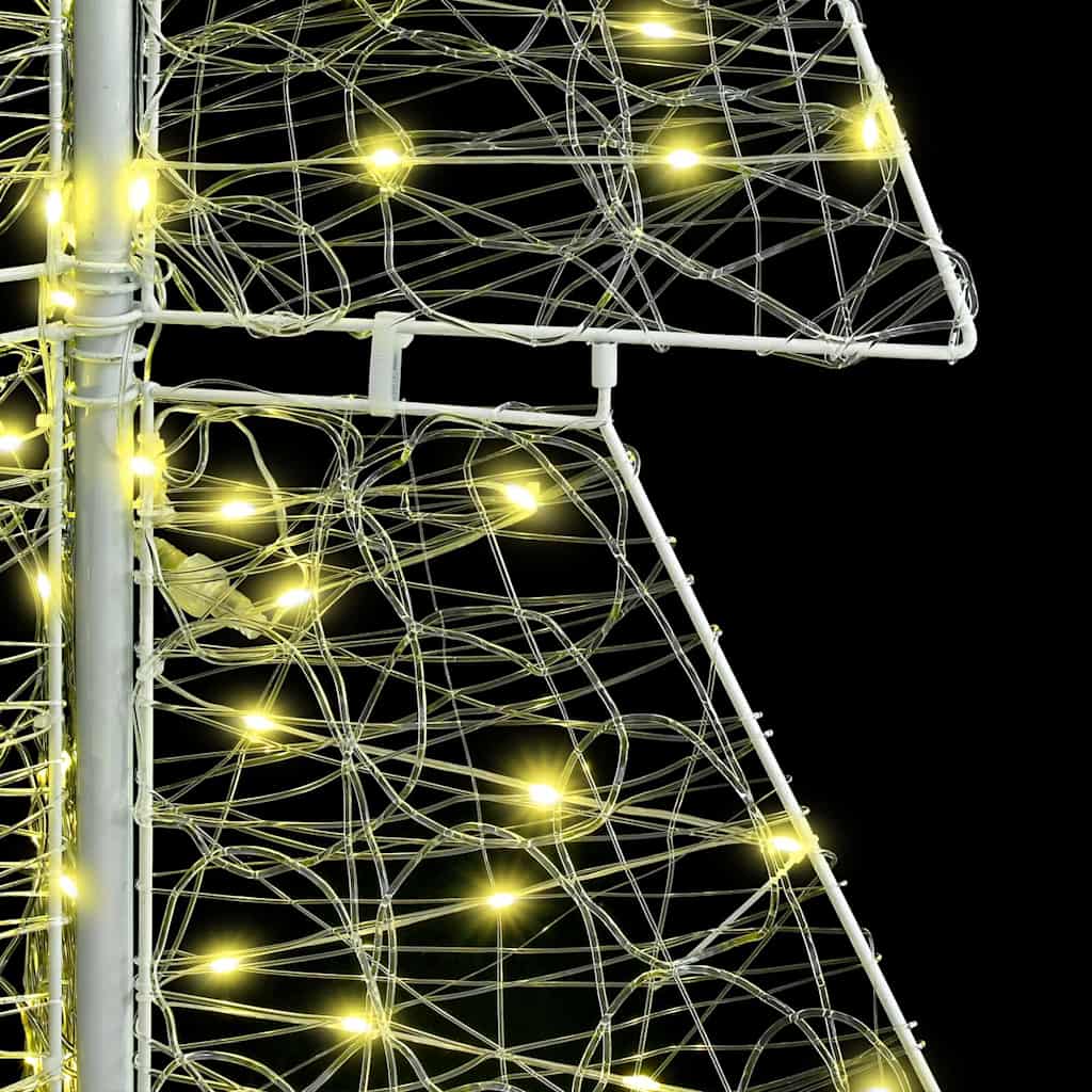 vidaXL Christmas Tree with 240 LEDs Warm White 180 cm Acrylic