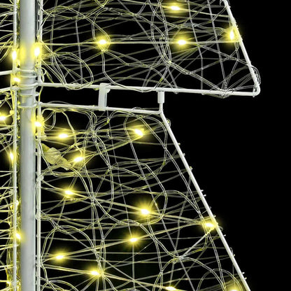 vidaXL Christmas Tree with 240 LEDs Warm White 180 cm Acrylic