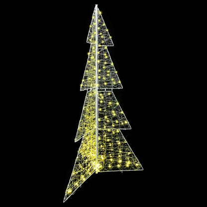 vidaXL Christmas Tree with 240 LEDs Warm White 180 cm Acrylic