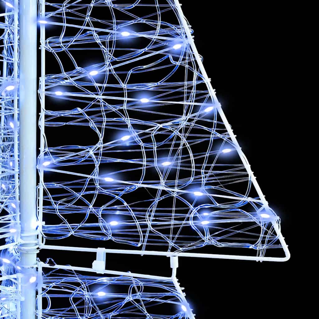 vidaXL Christmas Tree with 240 LEDs Cold White 180 cm Acrylic