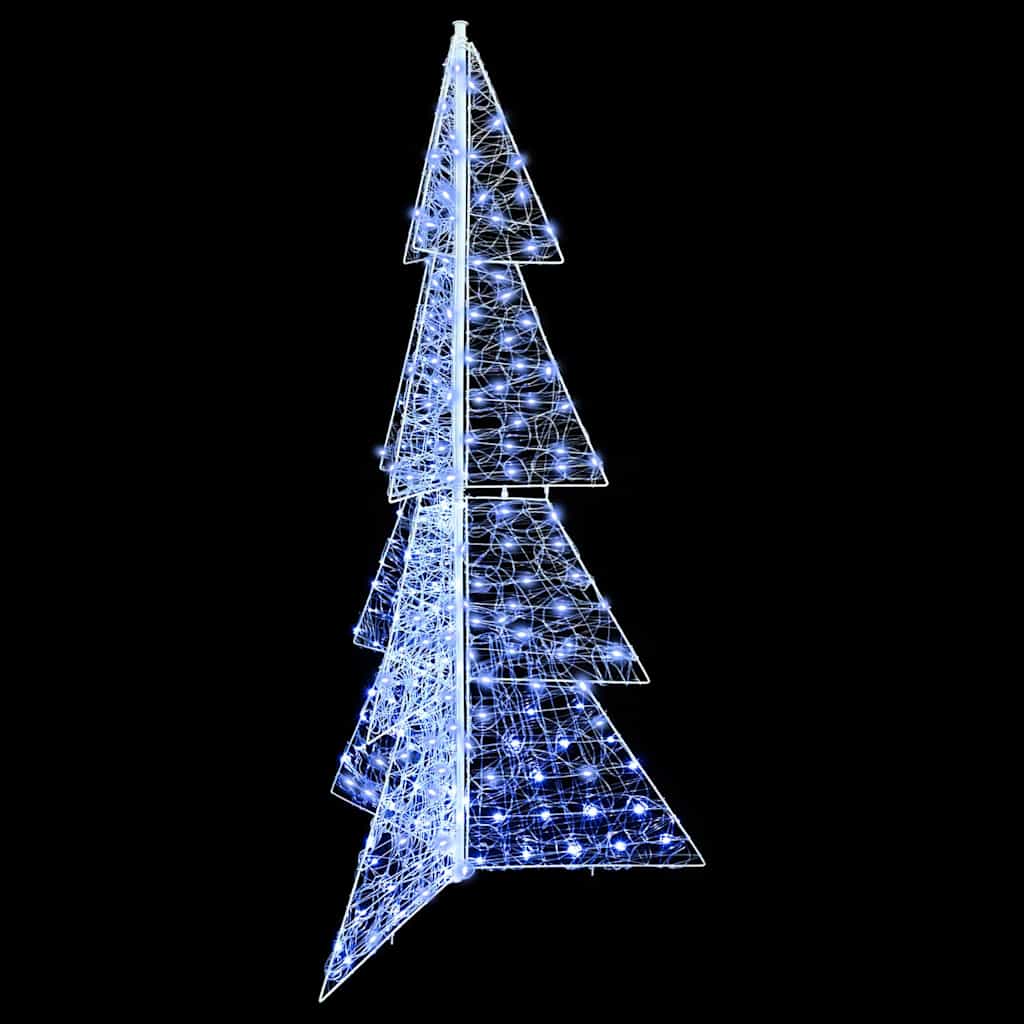vidaXL Christmas Tree with 240 LEDs Cold White 180 cm Acrylic