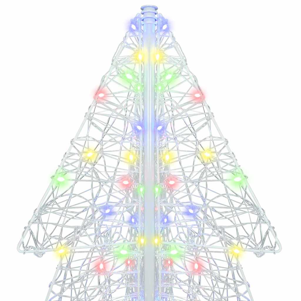 vidaXL Christmas Tree with 240 LEDs Multicolour 180 cm Acrylic