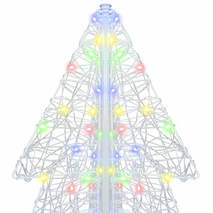 vidaXL Christmas Tree with 240 LEDs Multicolour 180 cm Acrylic