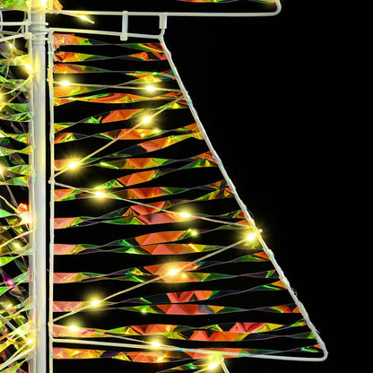 vidaXL Christmas Tree with 100 LEDs Warm White 120 cm PET