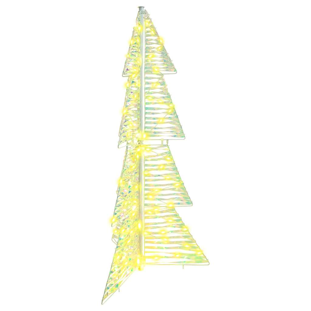 vidaXL Christmas Tree with 100 LEDs Warm White 120 cm PET
