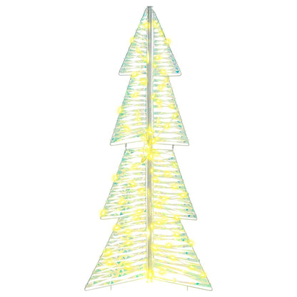 vidaXL Christmas Tree with 100 LEDs Warm White 120 cm PET
