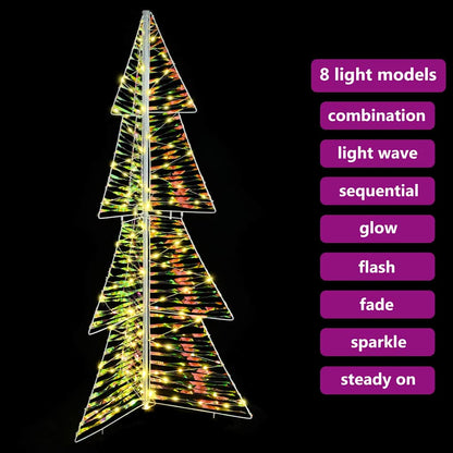 vidaXL Christmas Tree with 160 LEDs Warm White 150 cm PET