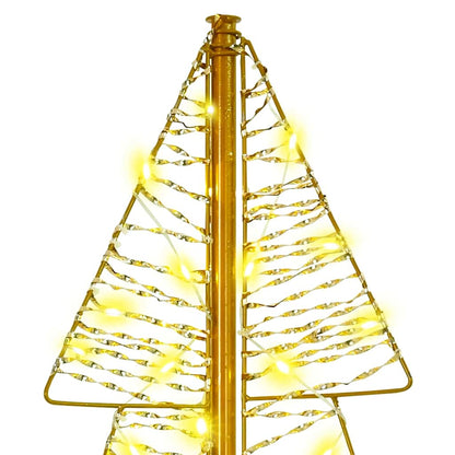 vidaXL Christmas Tree with 100 LEDs Warm White 120 cm PET