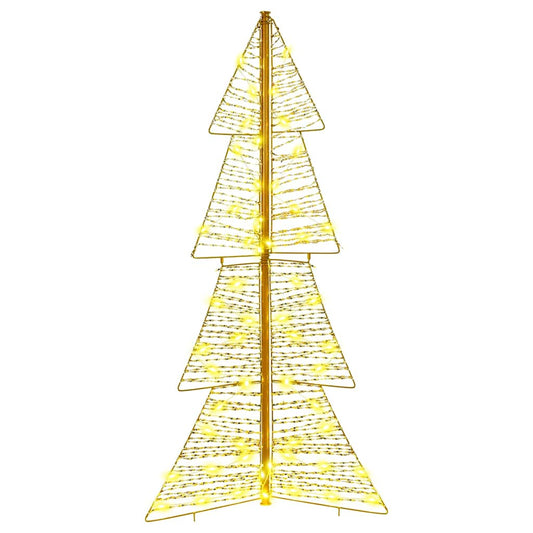 vidaXL Christmas Tree with 100 LEDs Warm White 120 cm PET