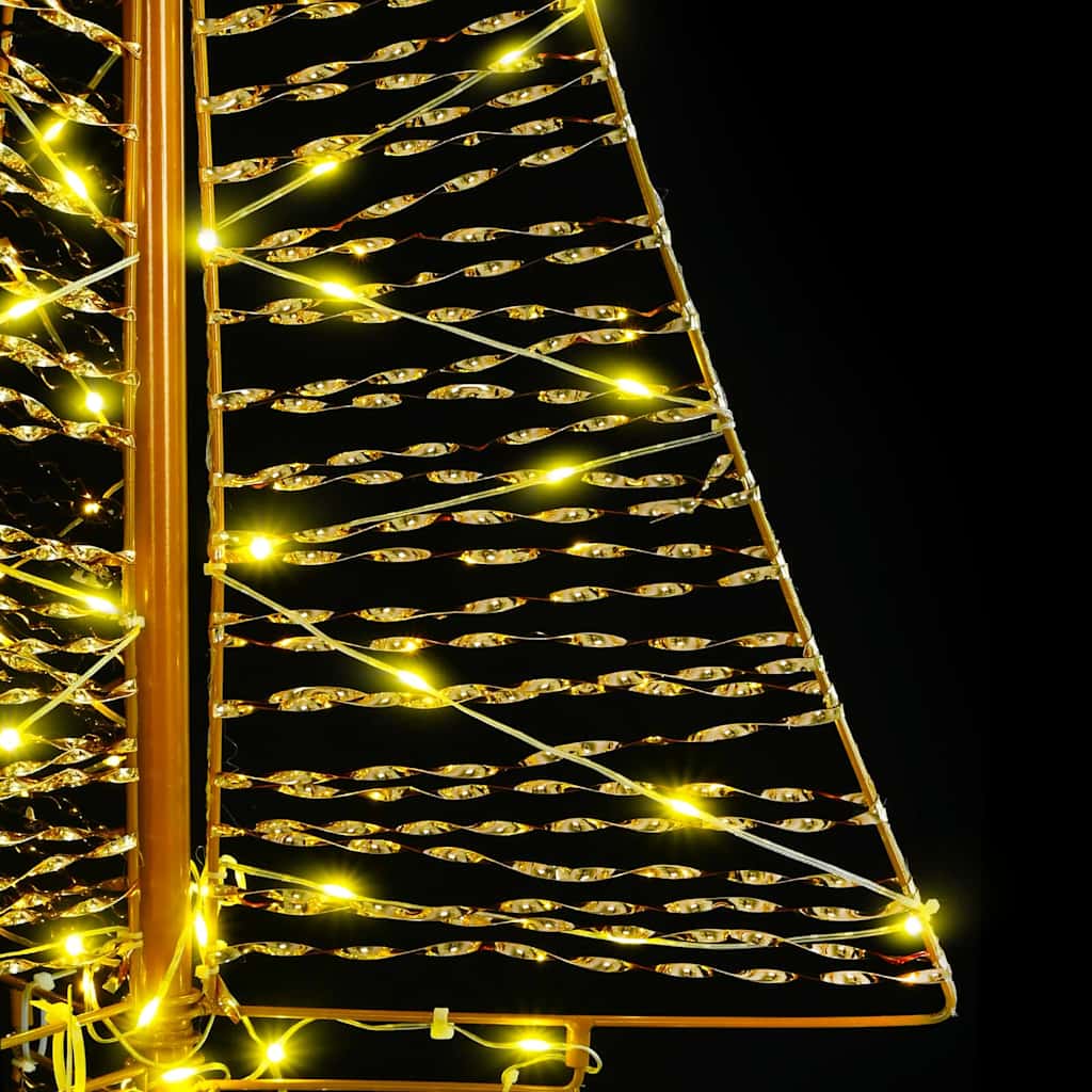 vidaXL Christmas Tree with 160 LEDs Warm White 150 cm PET