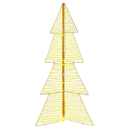 vidaXL Christmas Tree with 160 LEDs Warm White 150 cm PET