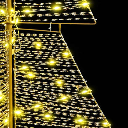 vidaXL Christmas Tree with 240 LEDs Warm White 180 cm PET