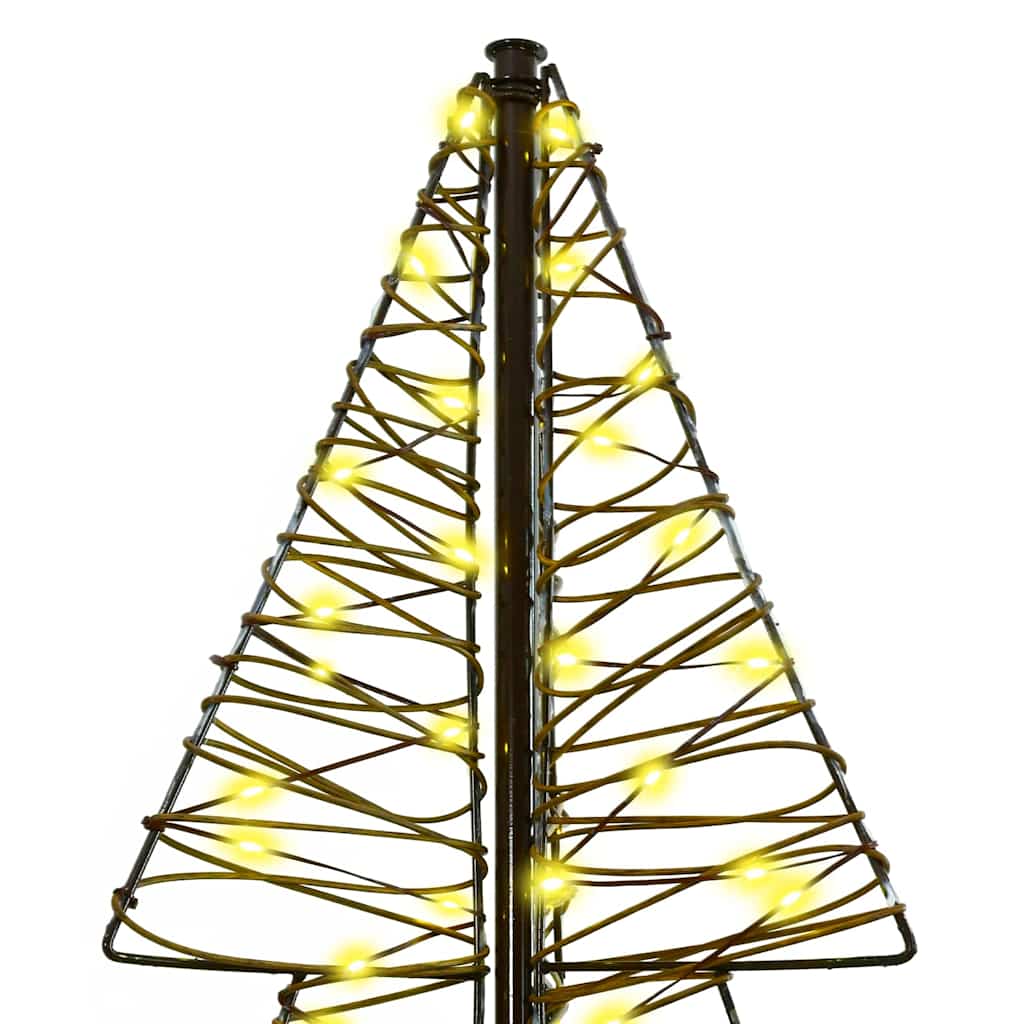 vidaXL Christmas Tree with 240 LEDs Warm White 180 cm Rattan