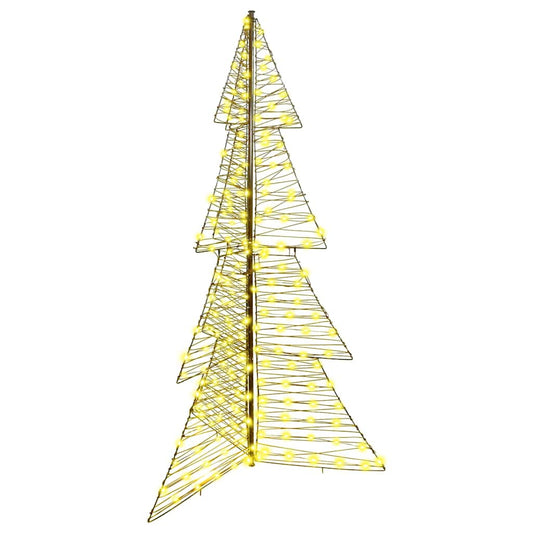 vidaXL Christmas Tree with 240 LEDs Warm White 180 cm Rattan
