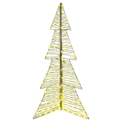 vidaXL Christmas Tree with 240 LEDs Warm White 180 cm Rattan