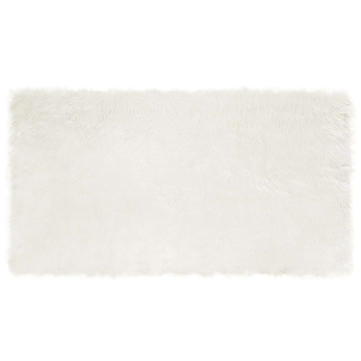 vidaXL Faux Sheepskin Rug TAFALLA White 60 x 110 cm Polyester