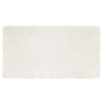 vidaXL Faux Sheepskin Rug TAFALLA White 60 x 110 cm Polyester