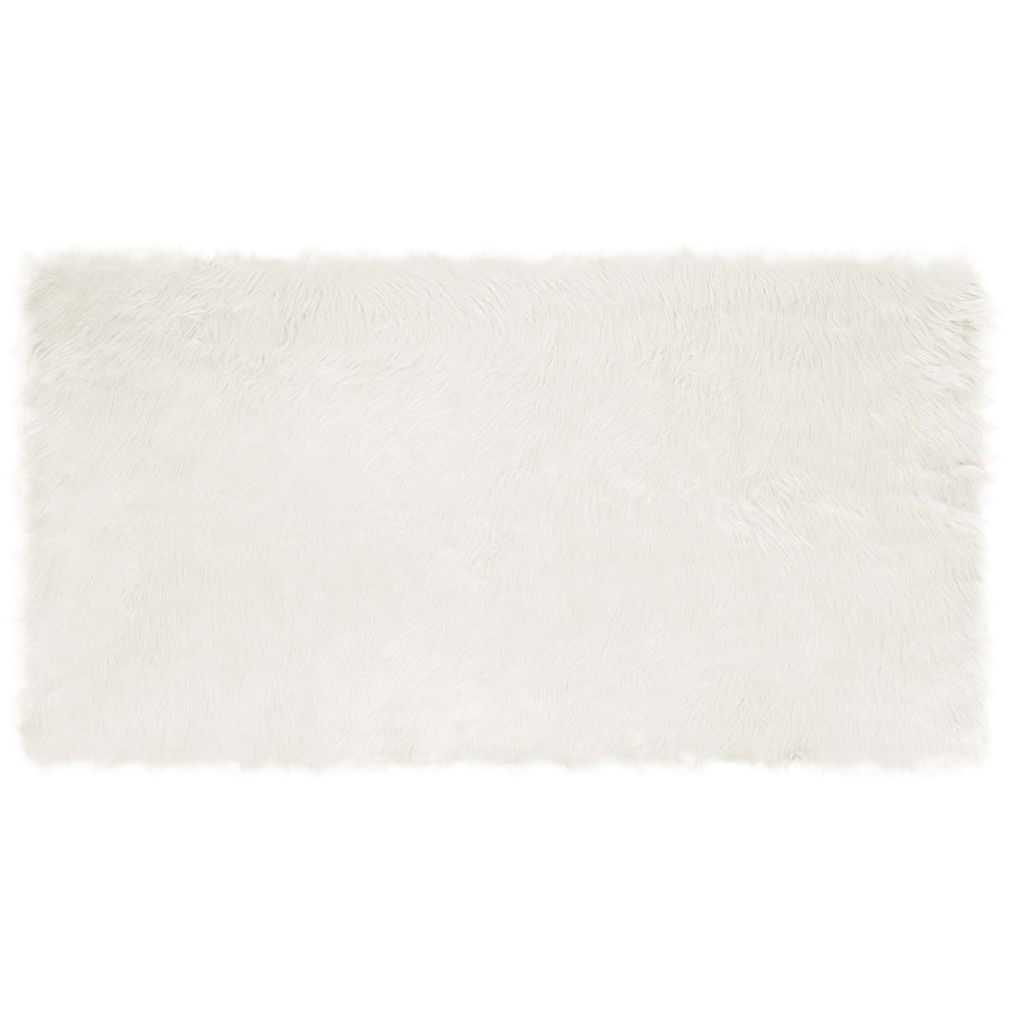vidaXL Faux Sheepskin Rug TAFALLA White 80 x 150 cm Polyester