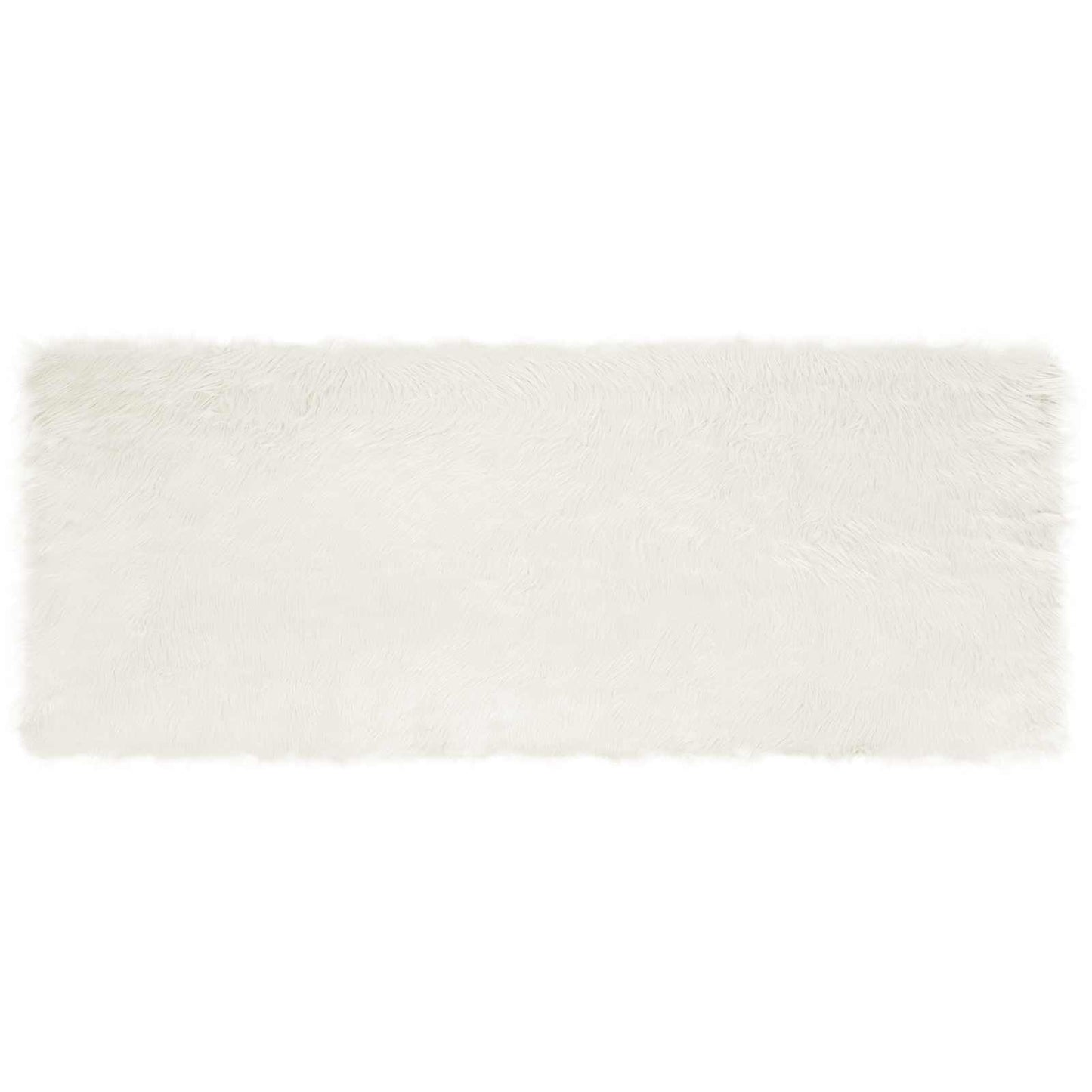 vidaXL Faux Sheepskin Rug TAFALLA White 80 x 200 cm Polyester