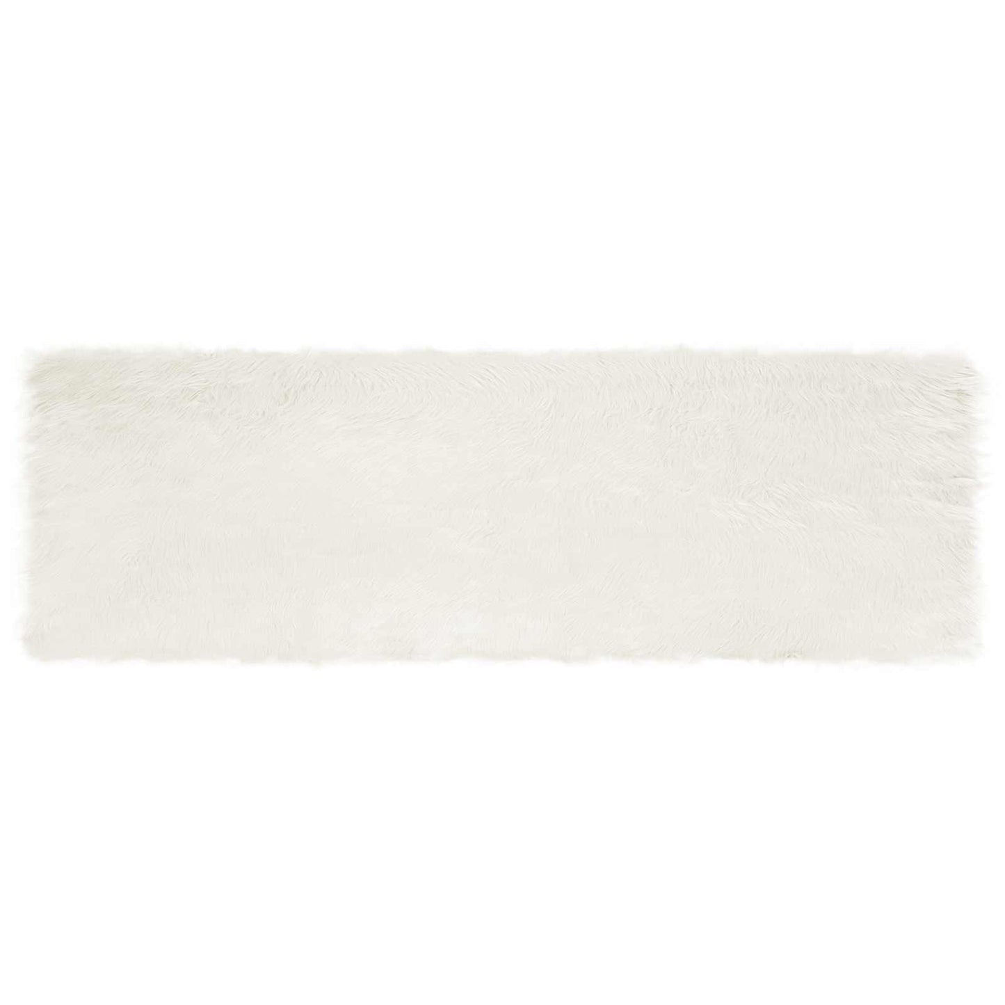 vidaXL Faux Sheepskin Rug TAFALLA White 80 x 250 cm Polyester