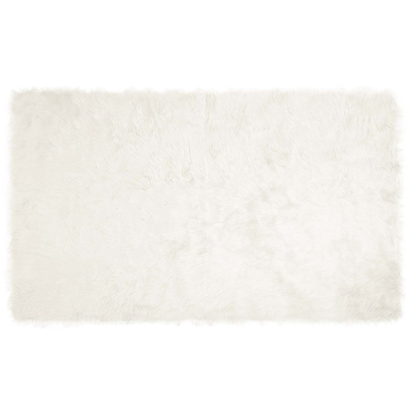 vidaXL Faux Sheepskin Rug TAFALLA White 100 x 200 cm Polyester