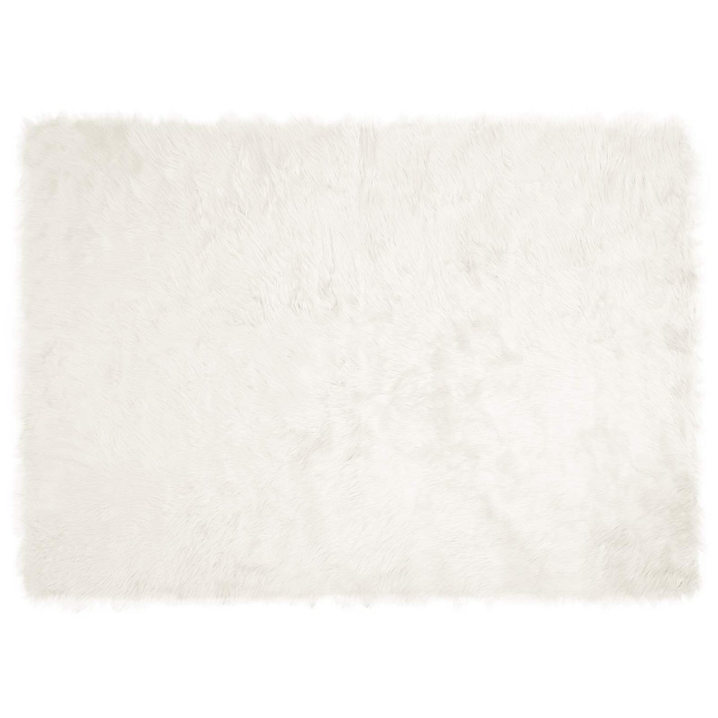 vidaXL Faux Sheepskin Rug TAFALLA White 120 x 170 cm Polyester