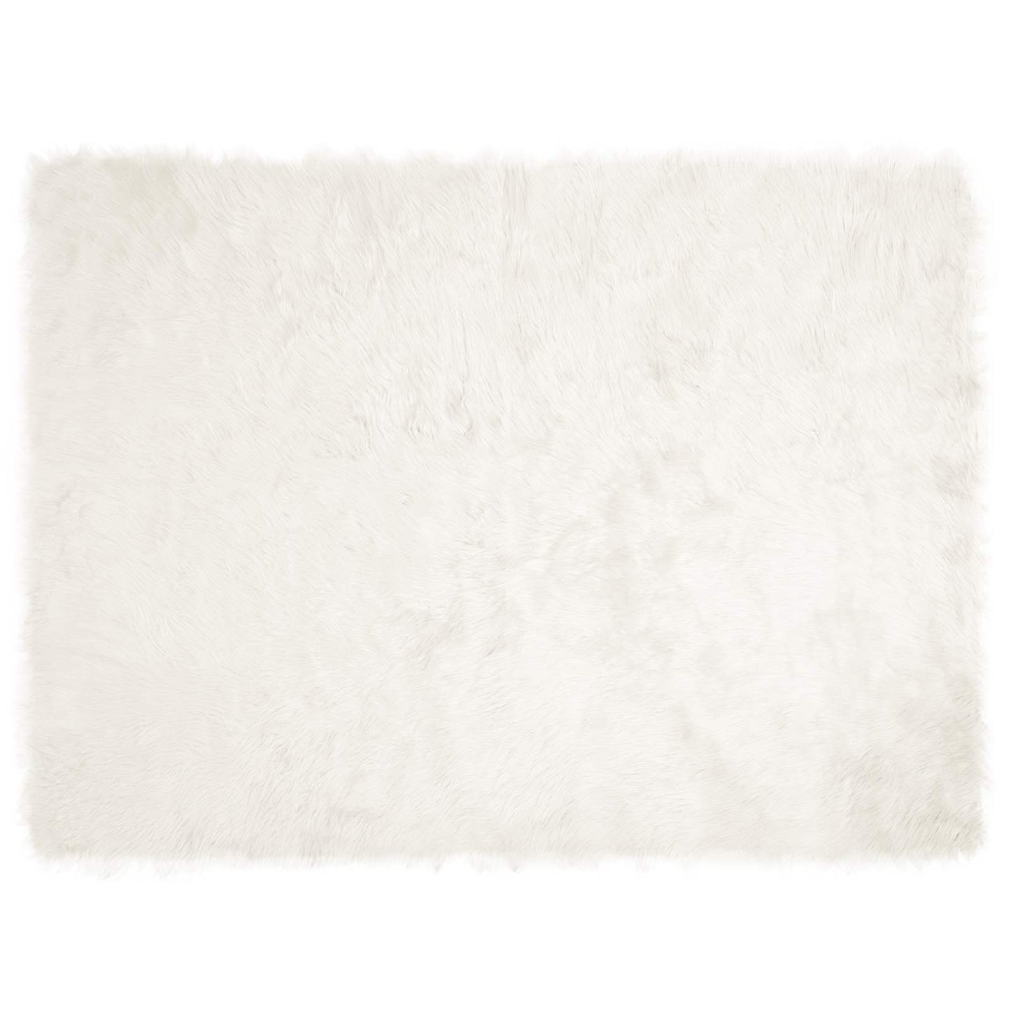 vidaXL Faux Sheepskin Rug TAFALLA White 160 x 230 cm Polyester
