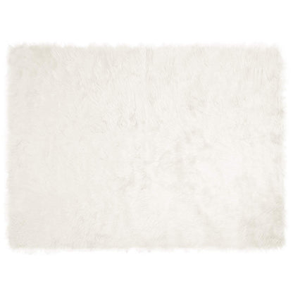 vidaXL Faux Sheepskin Rug TAFALLA White 160 x 230 cm Polyester