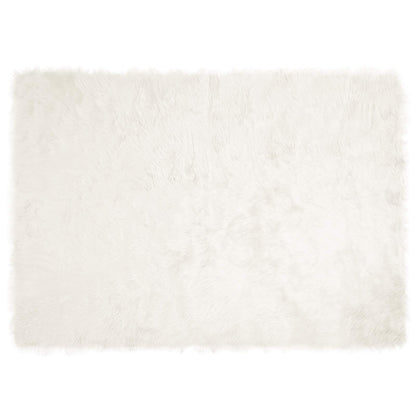 vidaXL Faux Sheepskin Rug TAFALLA White 240 x 340 cm Polyester