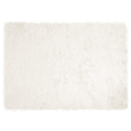 vidaXL Faux Sheepskin Rug TAFALLA White 240 x 340 cm Polyester