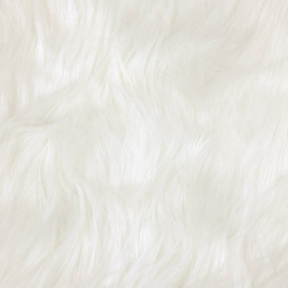 vidaXL Faux Sheepskin Rug TAFALLA White Ø 100 cm Polyester