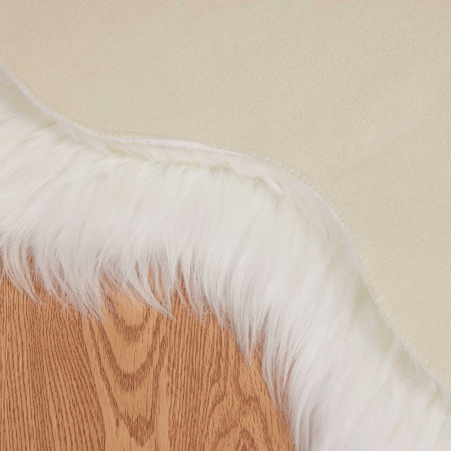 vidaXL Faux Sheepskin Rug TAFALLA White 60 x 90 cm Polyester