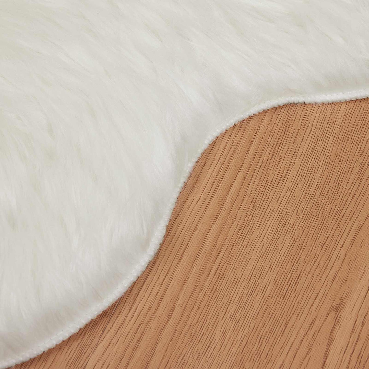 vidaXL Faux Sheepskin Rug TAFALLA White 60 x 90 cm Polyester