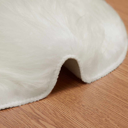 vidaXL Faux Sheepskin Rug TAFALLA White 60 x 90 cm Polyester