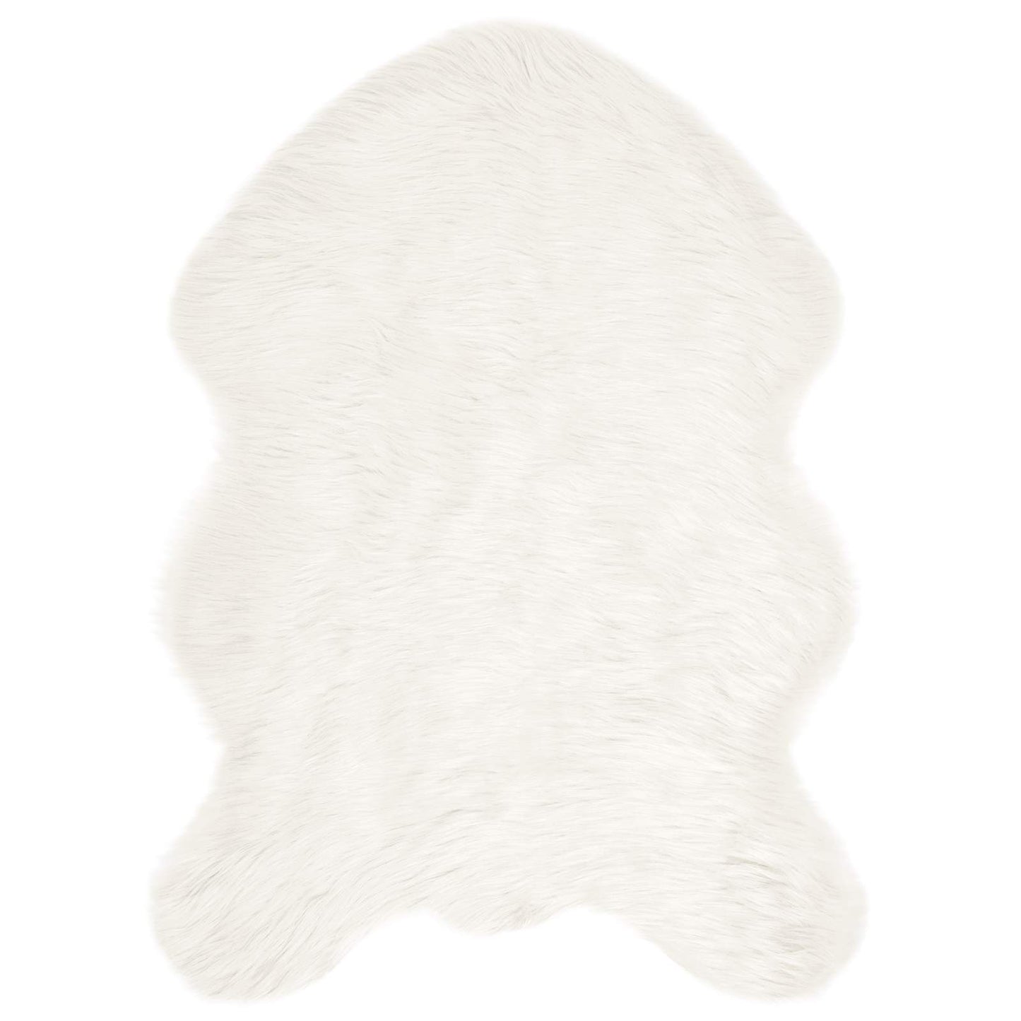 vidaXL Faux Sheepskin Rug TAFALLA White 60 x 90 cm Polyester