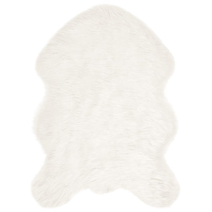 vidaXL Faux Sheepskin Rug TAFALLA White 60 x 90 cm Polyester