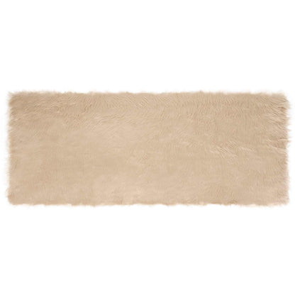 vidaXL Faux Sheepskin Rug TAFALLA Beige 80 x 200 cm Polyester