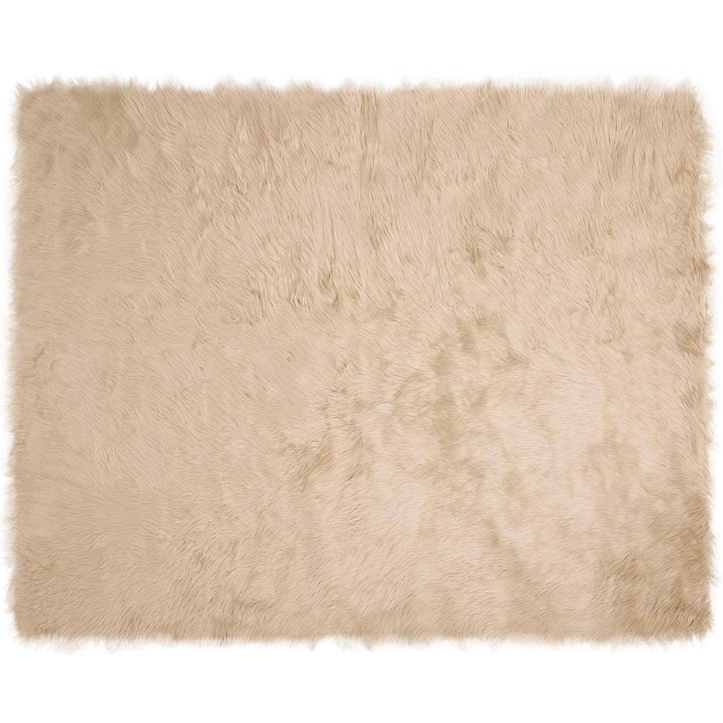 vidaXL Faux Sheepskin Rug TAFALLA Beige 200 x 280 cm Polyester